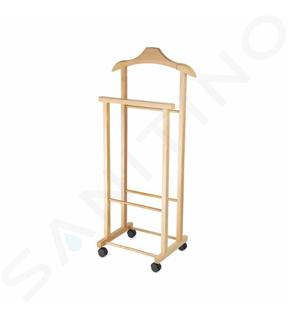 Compactor Organisation de penderie - Portemanteau 97x33x29 cm, avec roulettes, bois clair RAN7876