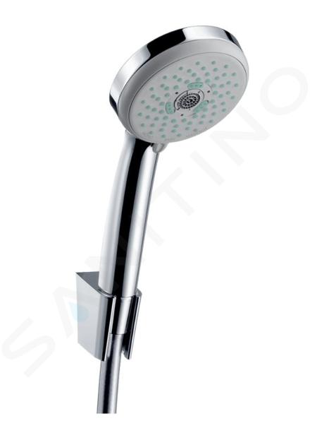 Hansgrohe Croma 100 - Set douchette Multi 3 jets / support de douche Porter’S 1,25 m, chrome 27593000