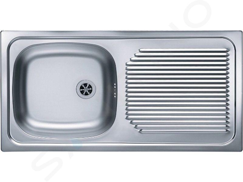 Alveus Basic - Spoelbak, 86x44 cm, rvs 1008843