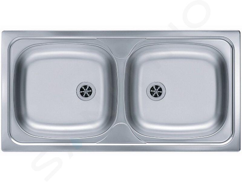 Alveus Basic - Spoelbak, 86x44 cm, rvs 1008846