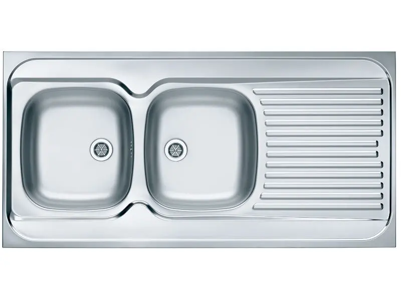 Alveus Classic - Évier 1200x600 mm, bac à gauche, inox 1009084