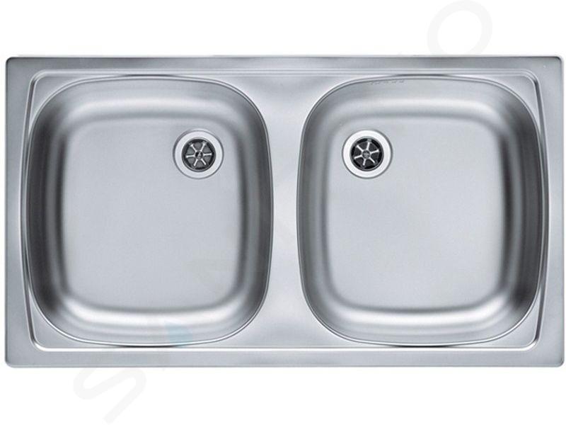 Alveus Basic - Spoelbak, 78x44 cm, rvs 1039144