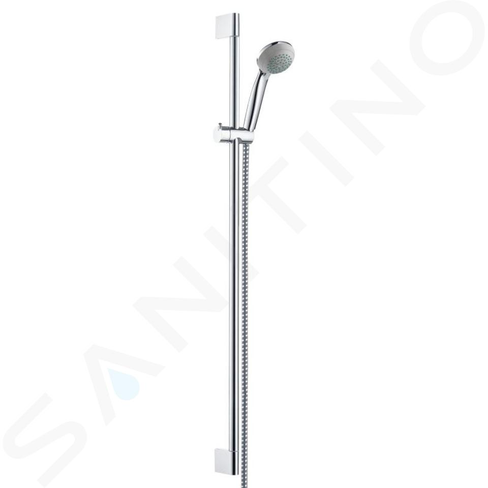 Hansgrohe Crometta 85 - Set pară de duș, 2 jeturi, bară și furtun de 0,90 m, crom 27762000