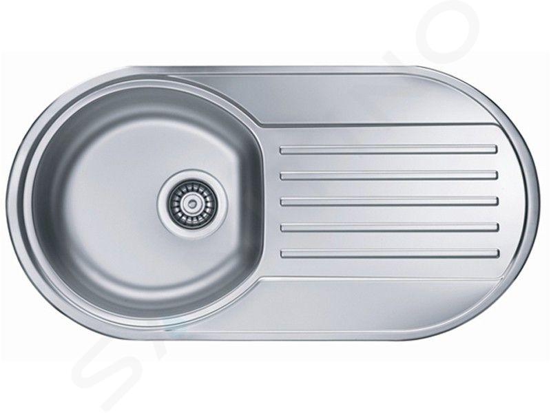 Alveus Form - Spoelbak, 83x44 cm, rvs 1060038