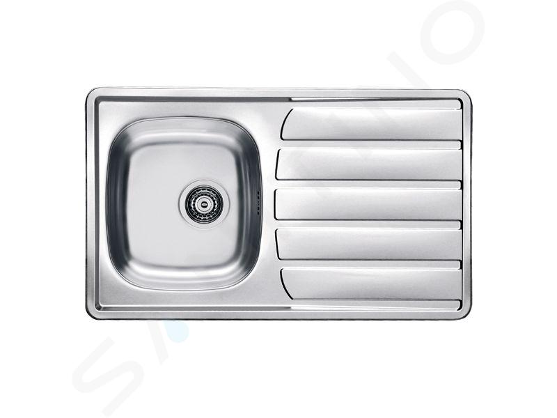 Alveus Zoom - Évier 860x500 mm, inox 1098773