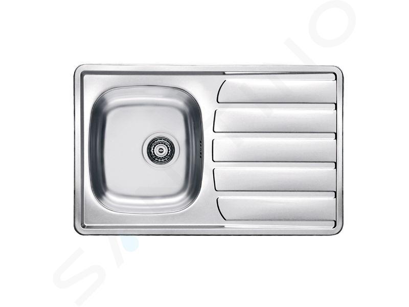 Alveus Zoom - Spoelbak, 79x50 cm, rvs 1098939