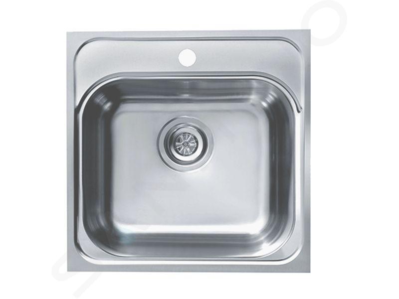 Alveus Basic - Spoelbak 47x47 cm, rvs 1100905