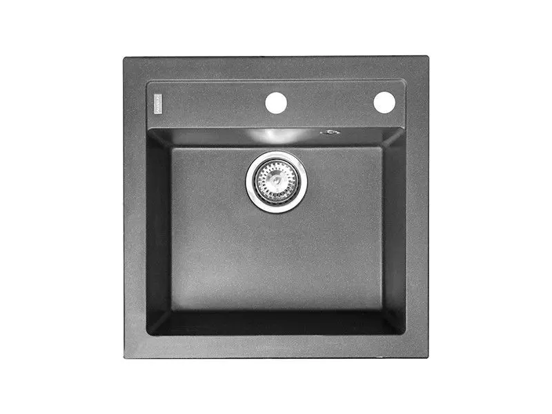 Alveus Formic - Gránit mosogató 520x510 mm, lefolyásszabályozóval, acélból készült 1103762