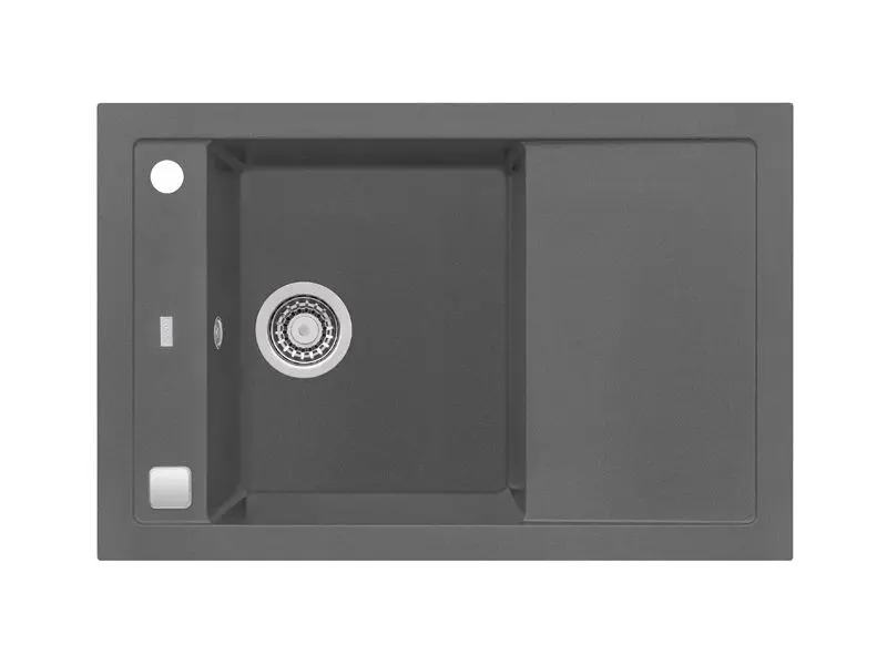 Levně Alveus Formic - Granitový dřez 76x50 cm, s ovládáním odtoku, steel 1108030