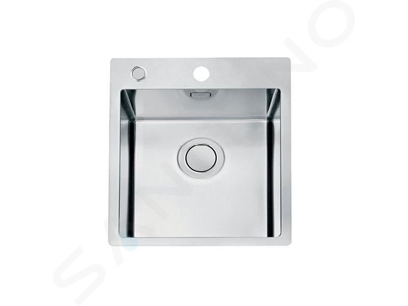 Alveus Pure Up - Mosogató 405x525 mm, lefolyásszabályozóval, rozsdamentes acélból 1123785