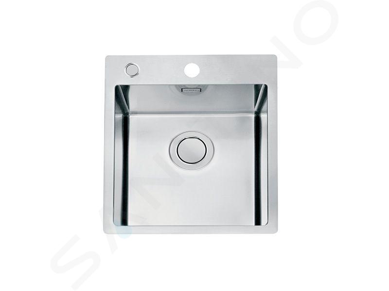 Alveus Pure Up - Évier 405x525 mm, avec commande du vidage, inox 1123785