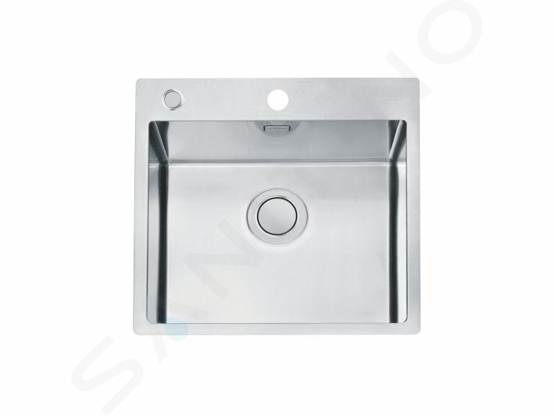 Alveus Pure Up - Mosogató 515x525 mm, lefolyásszabályozóval, rozsdamentes acélból készült 1123787