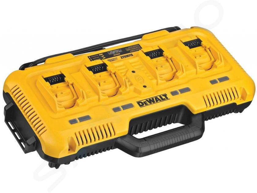 DeWALT Accessori - Caricabatterie da 4A con 4 porte, per batterie da 10,8/54 V DCB104