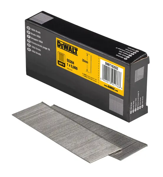 Levně DeWALT Příslušenství - Hřebíky 1,25x35 mm, 5000 ks DNBT1835SZ