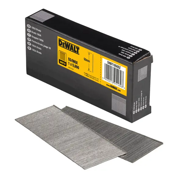 Levně DeWALT Příslušenství - Hřebíky 1,25x50 mm, 5000 ks DNBT1850SZ