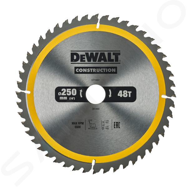 DeWALT Příslušenství - Diamantový pilový kotouč na stavební materiály, 250x30 mm DT1957