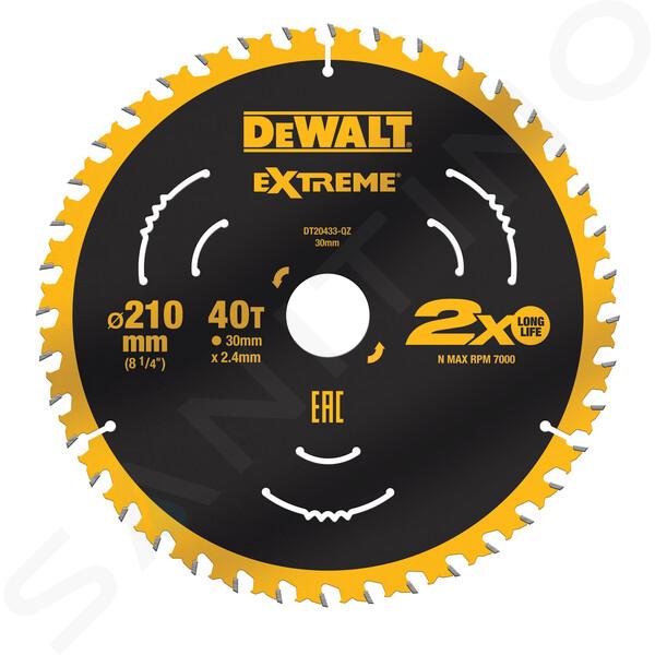 DeWALT Zubehör - Sägeblatt Holz, 210x30 mm, 44 Zähne DT20433