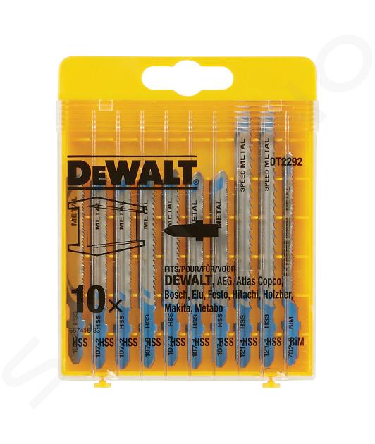 DeWALT Zubehör - Stichsägeblatt-Set, 10-tlg, für Metall DT2292