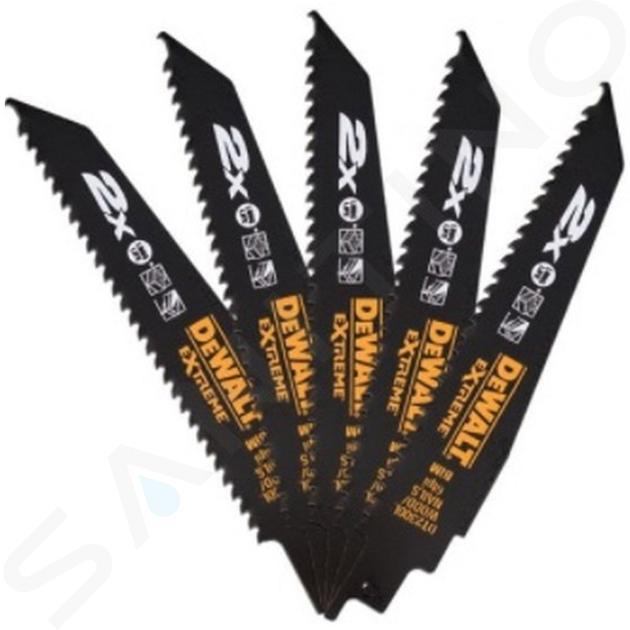 DeWALT Zubehör - Sägeblatt-Set für Metall, Länge 15 cm, 5 Stück DT2300L