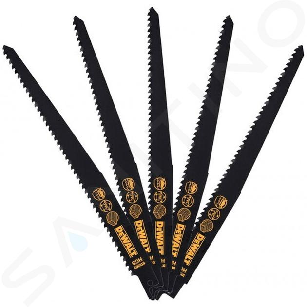 DeWALT Toebehoren - Set van zaagbladen, lengte 23 cm, 5 stuks DT2363