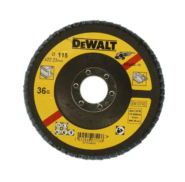 Levně DeWALT Příslušenství - Lamelový brusný kotouč, P120, průměr 115 mm DT3258