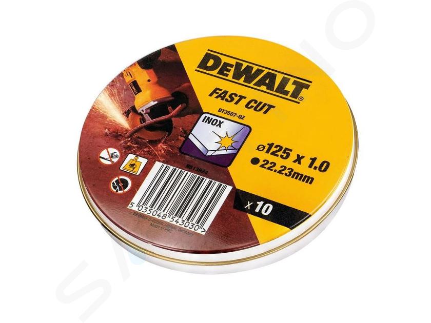 DeWALT Accesorios - Disco de corte 125 mm, 10 piezas DT3507