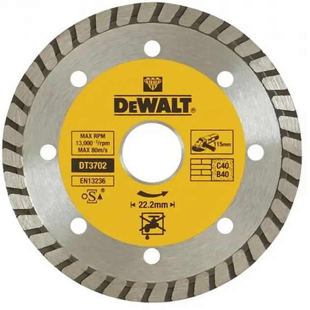 DeWalt Dt43902 Disco Da Taglio Dritto, 1 Pezzo, Nero, Per Professionisti