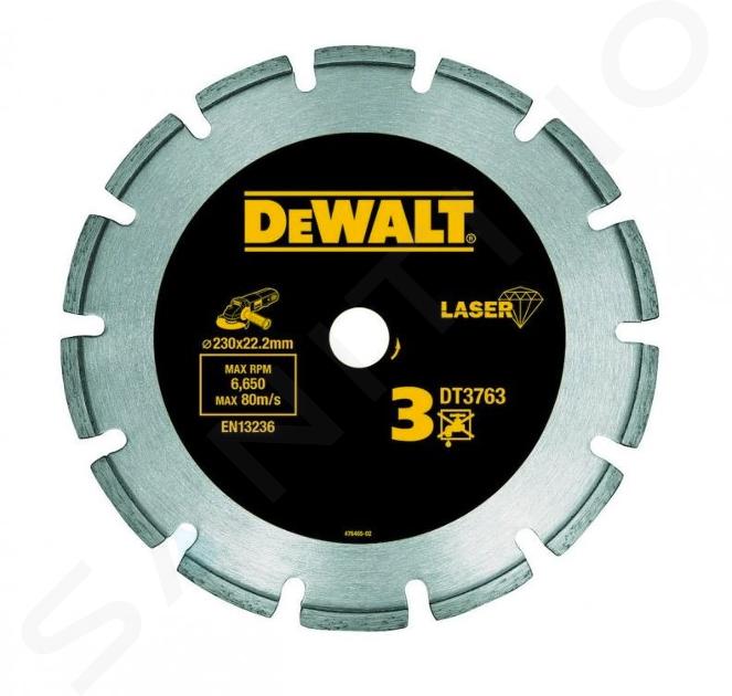 DeWALT Accesorios - Disco de corte diamantado para materiales duros 230x22,23 mm DT3763