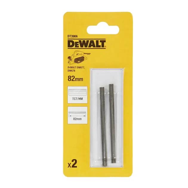 DeWALT Accesorios - Hoja reversible para cepillo de 82 mm, 2 piezas DT3906