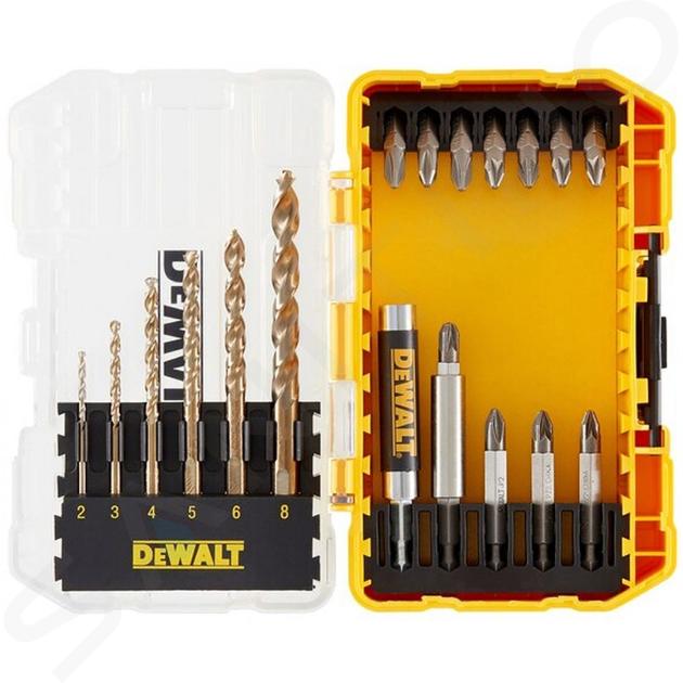 DeWALT Príslušenstvo - 19-dielna súprava bitov a vrtákov DT70711