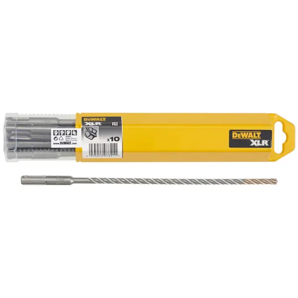 DeWALT Utrustning och tillbehör - Sats med SDS Plus murarborr, 8x210 mm, 10 st DT8966