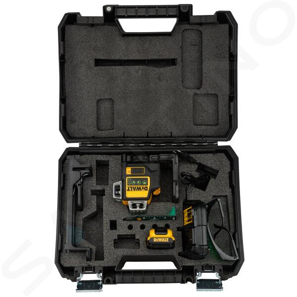 DeWALT Zubehör - 10,8V Akku-Multilinienlaser grün, Reichweite 60 m, 1x Akku 2,0 Ah XR, Ladegerät DCE089D1G