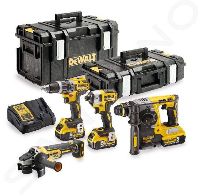 DeWALT Utensili - Set di 10 utensili a batteria, batterie e caricabatterie DCK422P3