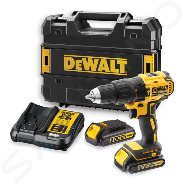 DeWALT Náradie - 18V AKU vŕtačka s príklepom, 2x aku 1,5 Ah XR, nabíjačka DCD778S2T