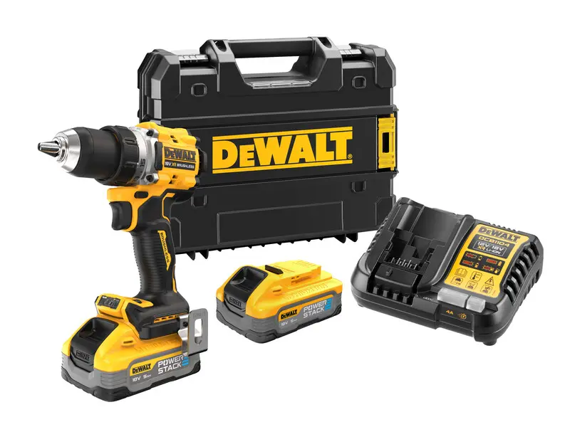 Levně DeWALT Nářadí - 18V AKU vrtačka, 2x aku 5,0 Ah POWERSTACK, nabíječka DCD800H2T