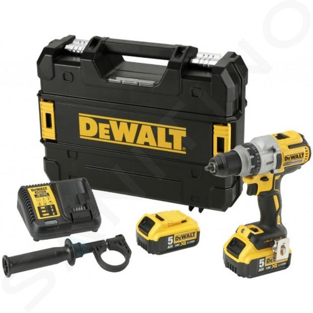 DeWALT Narzędzia - Wiertarko-wkrętarka akumulatorowa 18 V, 2x akumulator 6,0 Ah XR, ładowarka DCD991T2
