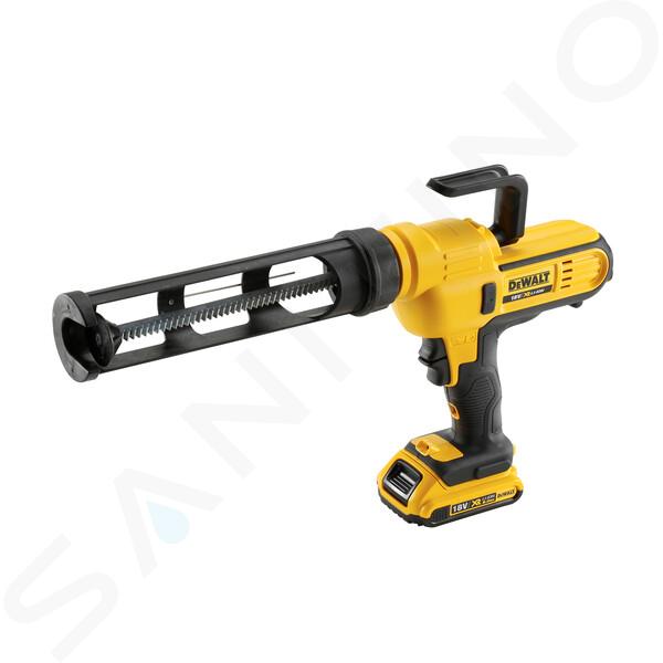 DeWALT Unelte - Pistol pentru silicon pe acumulator 18V, 1x acumulator 2,0 Ah XR, încărcător DCE560D1