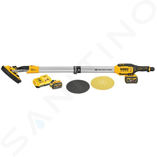 DeWALT Werkzeuge - 18V Akku-Trockenbauschleifer 225 mm, 2x 6,0 Ah FLEXVOLT Akku, Ladegerät DCE800T2