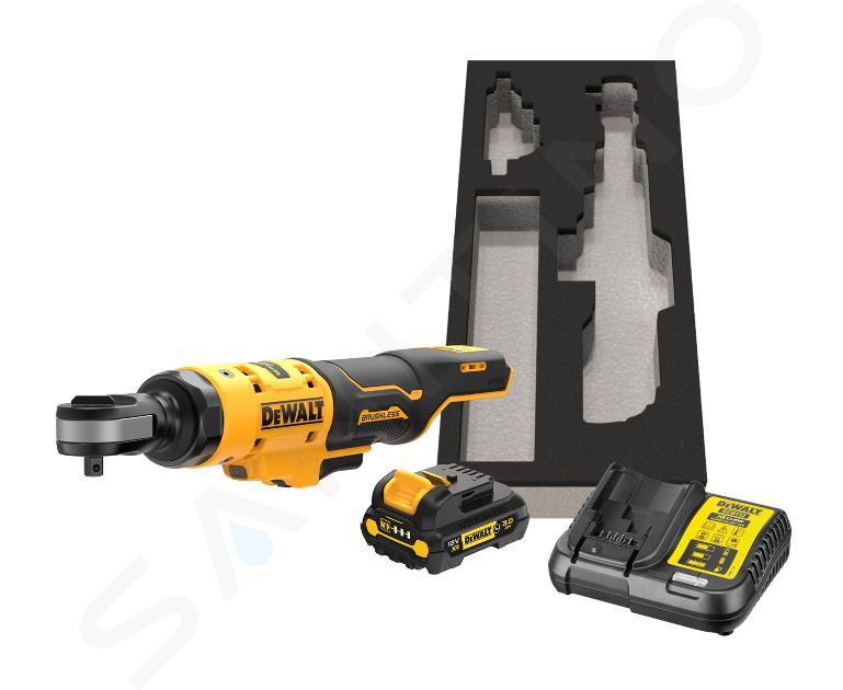 DeWALT Werkzeuge - Akku-Ratsche 12V, 1x 3,0 Ah XR-Akku, Ladegerät DCF503L1G