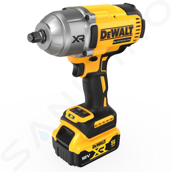 DeWALT Utensili - Avvitatore a impulsi 18V a batteria, 2x batterie 5,0 Ah  XR, caricabatterie DCF900P2T