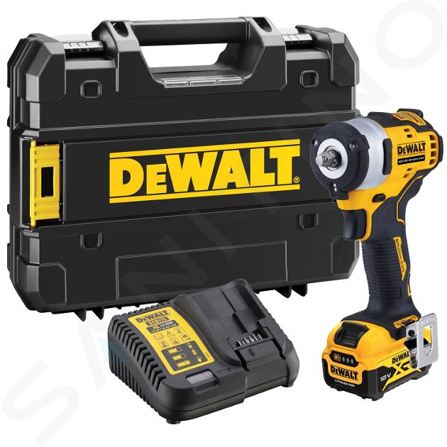 DeWALT Herramientas - Llave de impacto AKU 12V, 1x batería 5.0 Ah XR, cargador DCF903P1