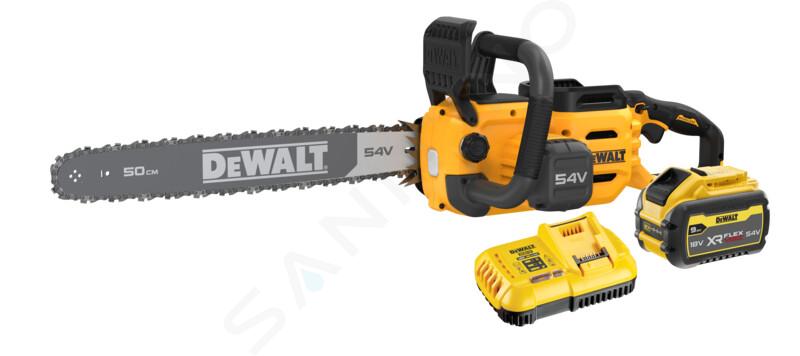 DeWALT Utensili - Motosega a batteria 54V 50 cm, 1x batteria 9,0 Ah FLEXVOLT, caricabatterie DCMCS575X1