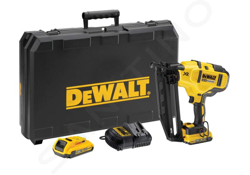 DeWALT Utensili - Chiodatrice a batteria 18 V 32-63 mm, 2 batterie 2,0 Ah Li-Ion, caricabatterie DCN660D2