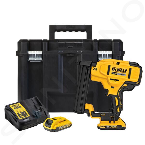 DeWALT Utensili - Graffatrice a batteria 18V 12-38 mm, 2x batteria 2,0 Ah XR, caricabatterie DCN681D2