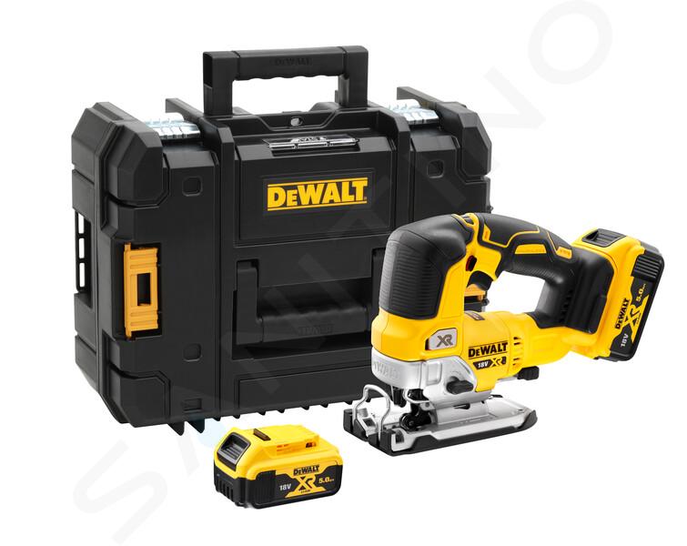 DeWALT Náradie - 18V AKU priamočiara píla, 2x aku 5,0 Ah XR, nabíjačka DCS334P2