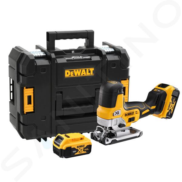 DeWALT Herramientas - Sierra de calar AKU 18V, 2x batería 5,0 Ah XR, cargador DCS335P2