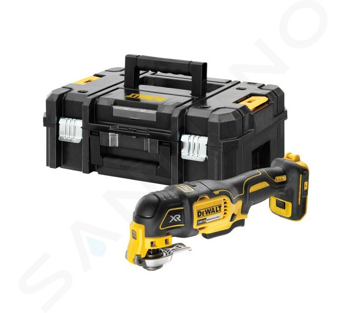 DeWALT Unelte - Polizor multifuncțional oscilant fără perii de carbon AKU 18V cu accesorii, fără baterie și încărcător DCS356NT