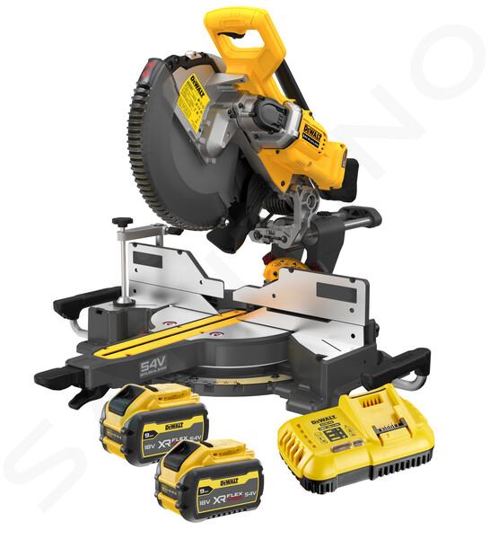 DeWALT Herramientas - 54V AKU tronzadora 305 mm, 2x batería 9,0 Ah FLEXVOLT, cargador DCS781X2