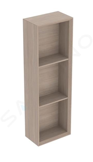 Geberit iCon - Mobiletto laterale 23x70x13 cm, aperto, rovere 502.320.JH.1