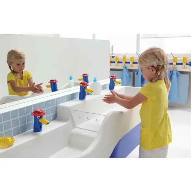 Geberit Bambini - Miscelatore Elettronico Per Lavabo, Per Bambini Alimentazione A Rete Colorato 577660000